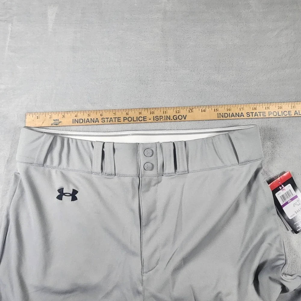 Under Armour MensXXL Heatgear Baseball Softball Pant Belt‎ Loops Gray NEW